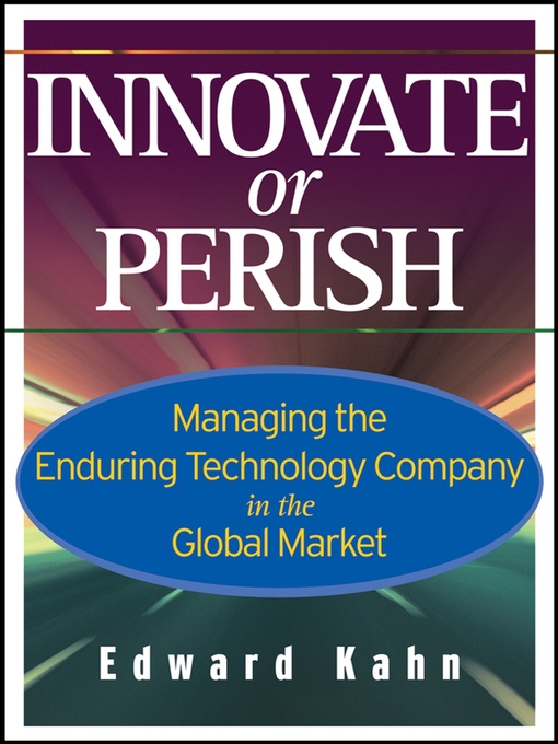 Title details for Innovate or Perish by Edward Kahn - Wait list